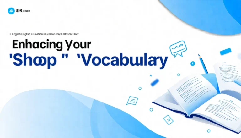 Descriptive Adjectives: Enhancing Your 'Shop' Vocabulary