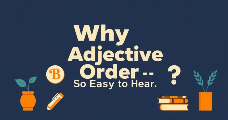 Illustration for Why Adjective Order Is So Hard to Learn and So Easy to Hear