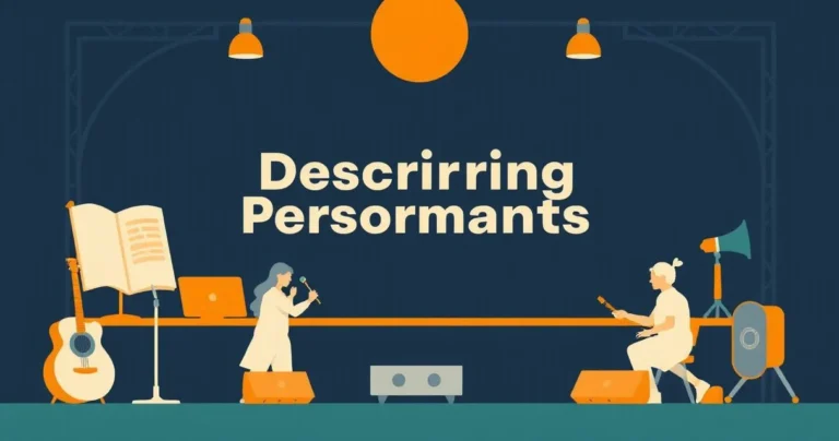 Illustration for Describing Performances: A Guide to Adjectives for Acting