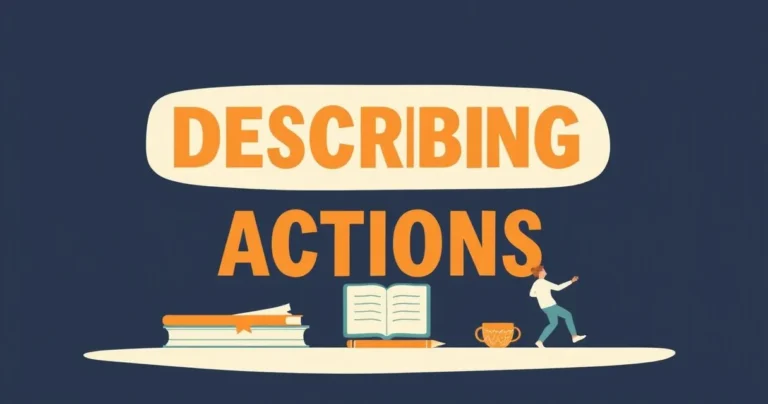 Illustration for Describing Actions: A Comprehensive Guide to Adjectives