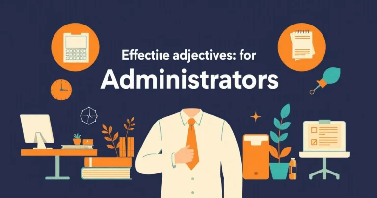 Illustration for Effective Adjectives for Describing Administrators