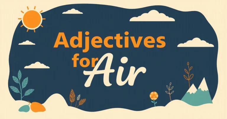 Illustration for Adjectives for Air: A Comprehensive Guide to Describing Atmosphere
