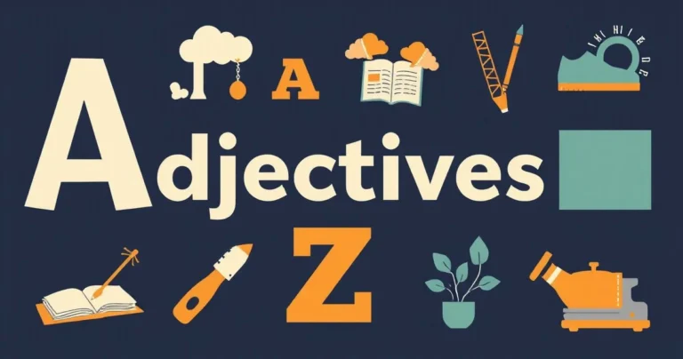 Illustration for Adjectives A to Z: Mastering Descriptive Words Alphabetically