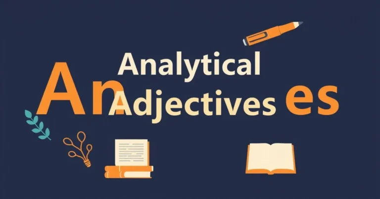 Illustration for Analytical Adjectives: A Comprehensive Guide