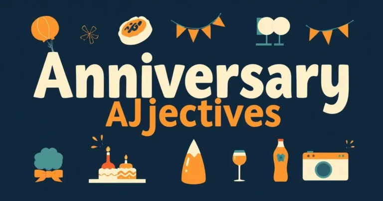 Illustration for Anniversary Adjectives: A Comprehensive Grammar Guide