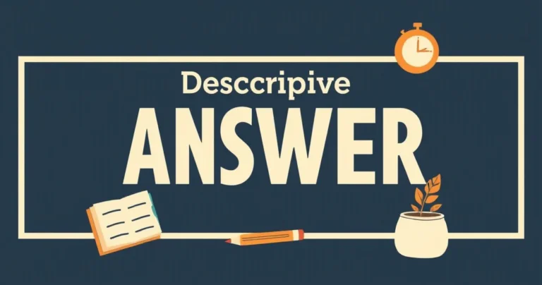 Illustration for Descriptive Adjectives for ‘Answer’: A Comprehensive Guide