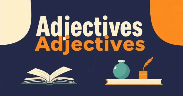 Illustration for Adjectives: The Tiny Titans of Description