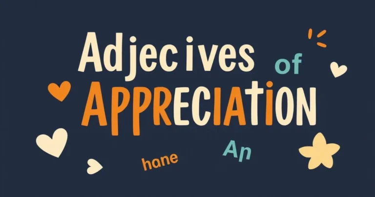 Illustration for Adjectives of Appreciation: Expressing Gratitude and Value