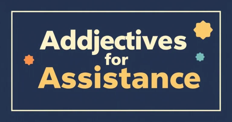 Illustration for Adjectives for Assistance: A Comprehensive Guide