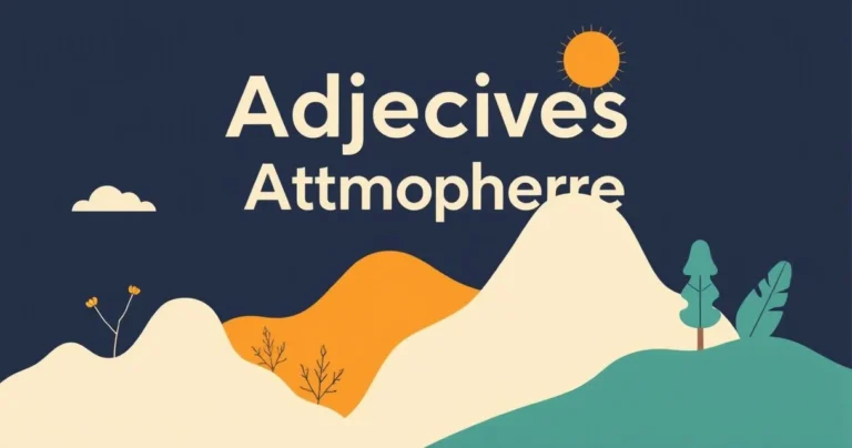 Illustration for Adjectives for Atmosphere: Describing Mood and Setting