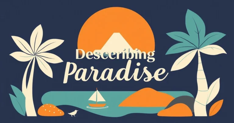Illustration for Describing Paradise: Mastering Adjectives for Beaches
