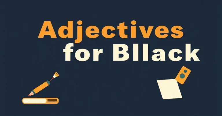 Illustration for Adjectives for Black: A Comprehensive Guide