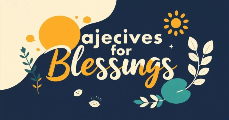 Illustration for Adjectives for Blessings: A Comprehensive Guide