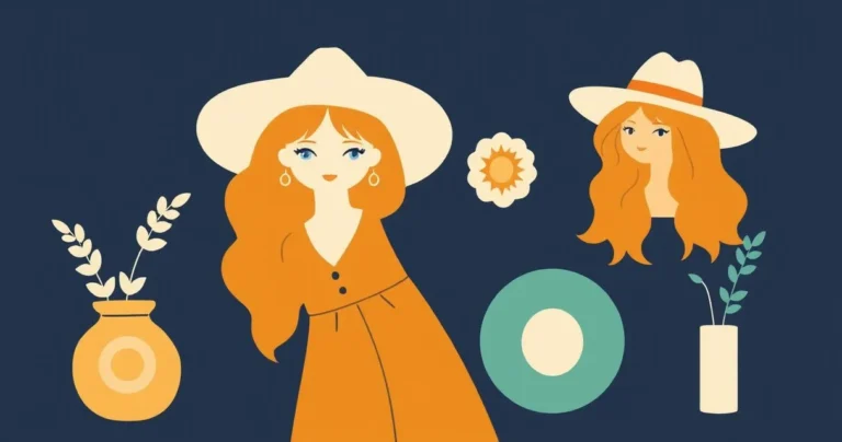 Illustration for Describing Bohemian Style: A Guide to Adjectives