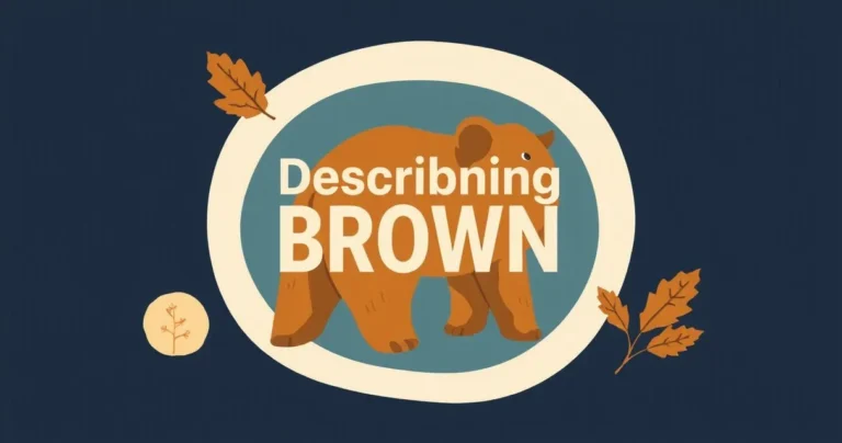 Illustration for Describing Brown: A Comprehensive Guide to Adjectives