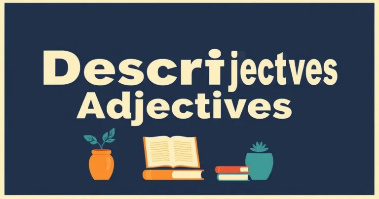 Illustration for Descriptive Adjectives: Mastering Words to Describe ‘Build’