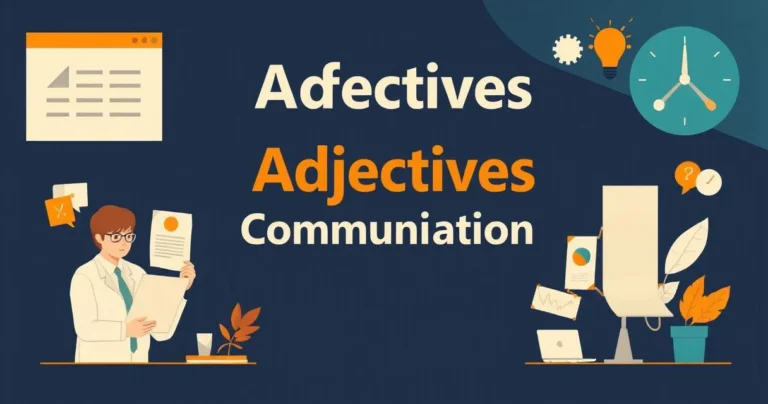 Illustration for Effective Adjectives for Business Communication