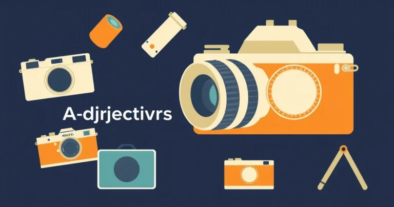 Illustration for Descriptive Adjectives for Cameras: A Comprehensive Guide