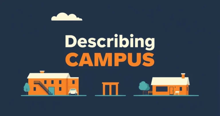 Illustration for Describing Campus Life: Mastering Adjectives for Academic Settings