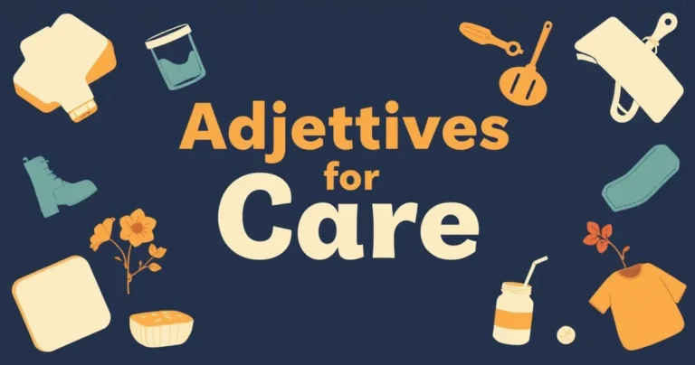 Illustration for Adjectives for Care: A Comprehensive Guide