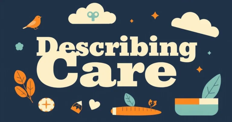 Illustration for Describing Care: Adjectives for Caregivers Explained