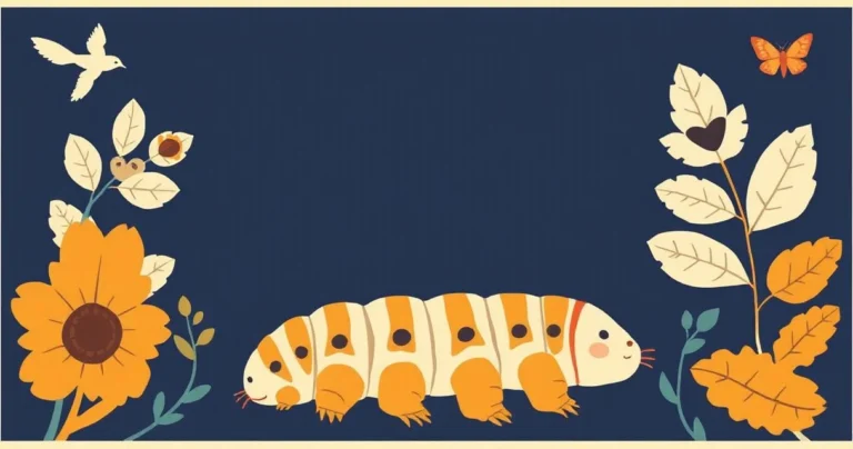 Illustration for Describing Caterpillars: A Guide to Adjectives