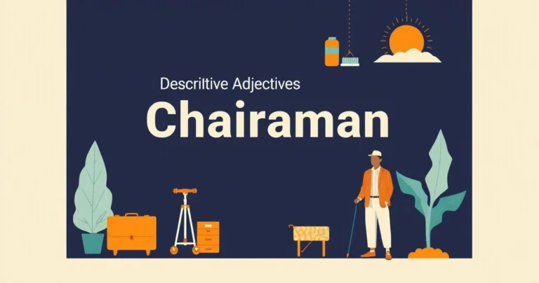 Illustration for Descriptive Adjectives for Chairman: A Comprehensive Guide