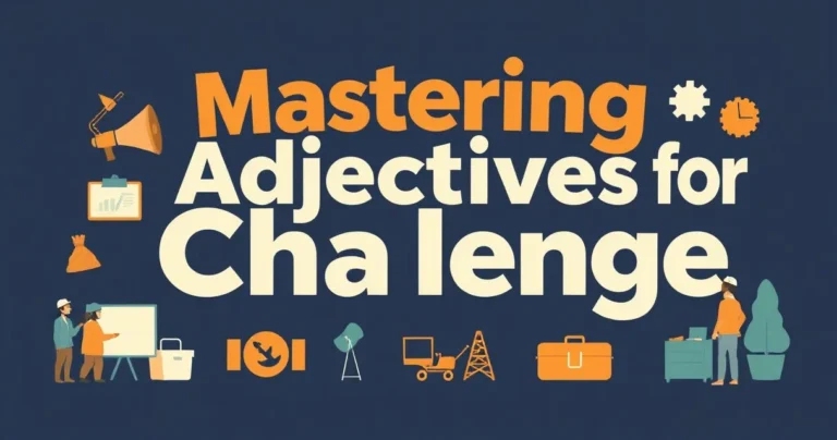 Illustration for Mastering Adjectives for Challenge: A Comprehensive Guide