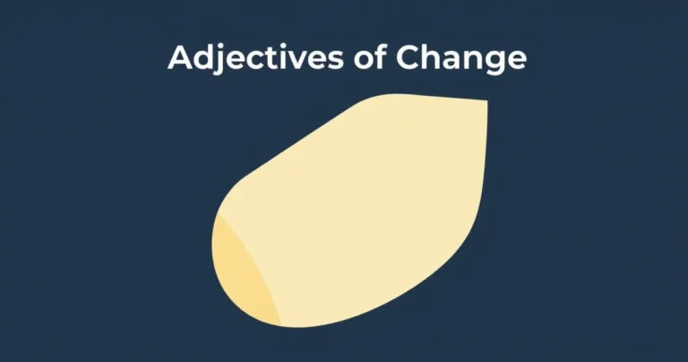 Illustration for Adjectives of Change: Describing Transformations in English