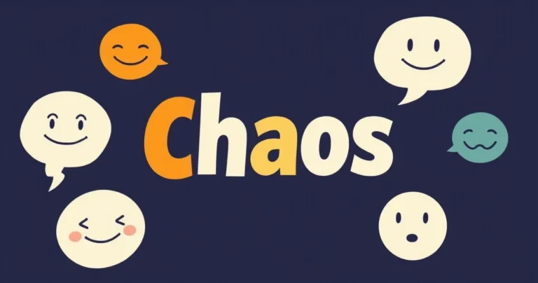 Illustration for Adjectives for Chaos: Describing Disorder and Turmoil