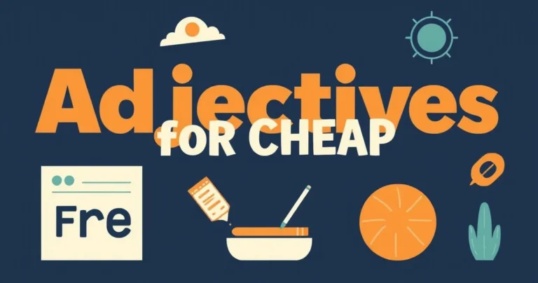 Illustration for Adjectives for “Cheap”: A Comprehensive Guide