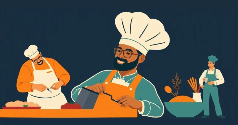 Illustration for Describing Culinary Masters: Adjectives for Chefs