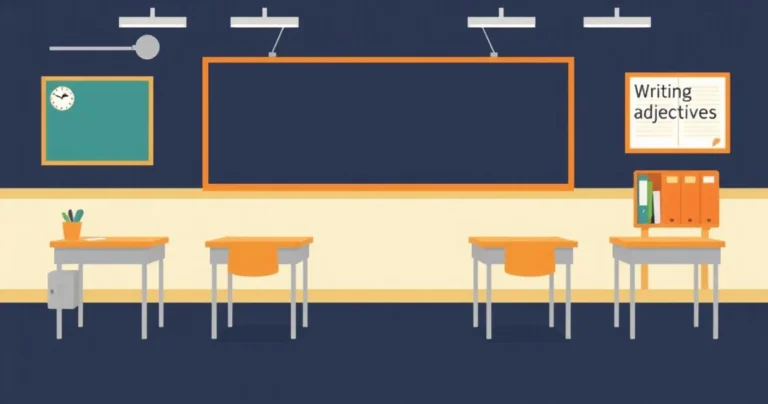 Illustration for Describing the Classroom: Mastering Adjectives