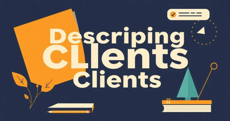 Illustration for Describing Clients: Mastering Adjectives for Professional Communication