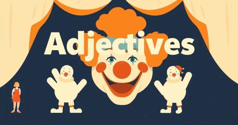 Illustration for Adjectives for Clowns: A Comprehensive Guide