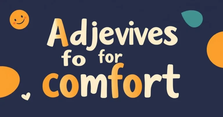 Illustration for Adjectives for Comfort: A Comprehensive Guide