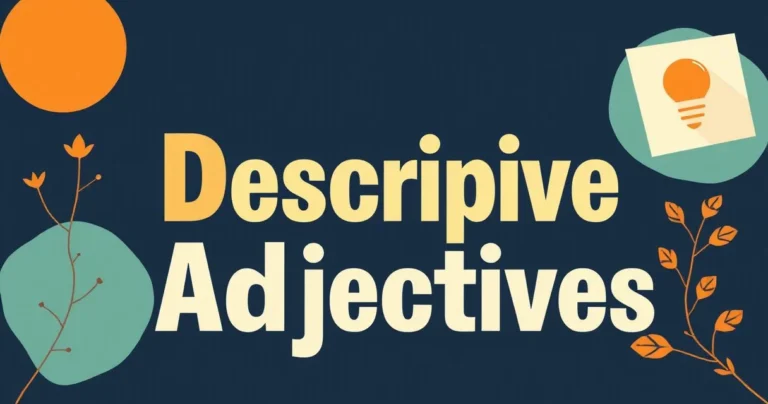 Illustration for Descriptive Adjectives: Enhancing Communication