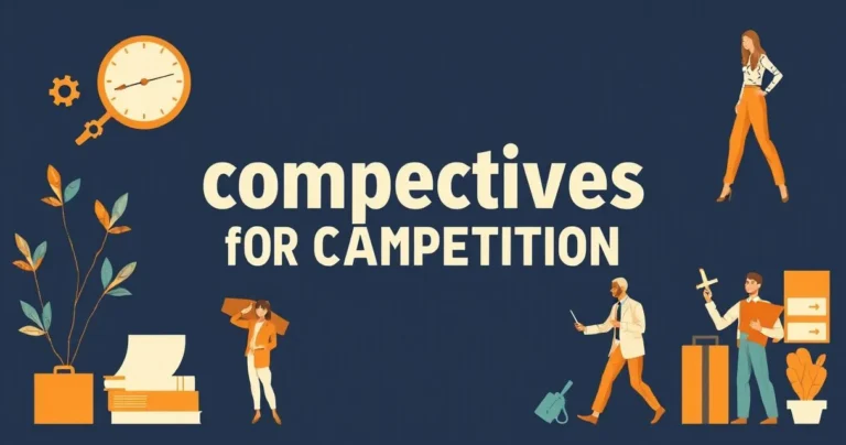 Illustration for Adjectives for Competition: A Comprehensive Guide