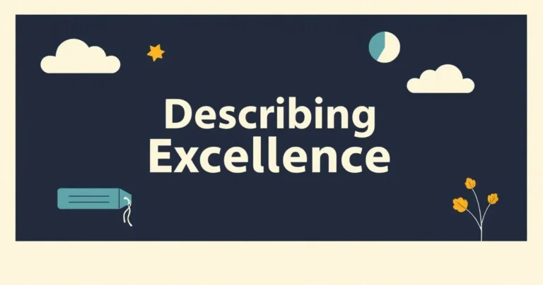 Illustration for Describing Excellence: Adjectives for Compliments