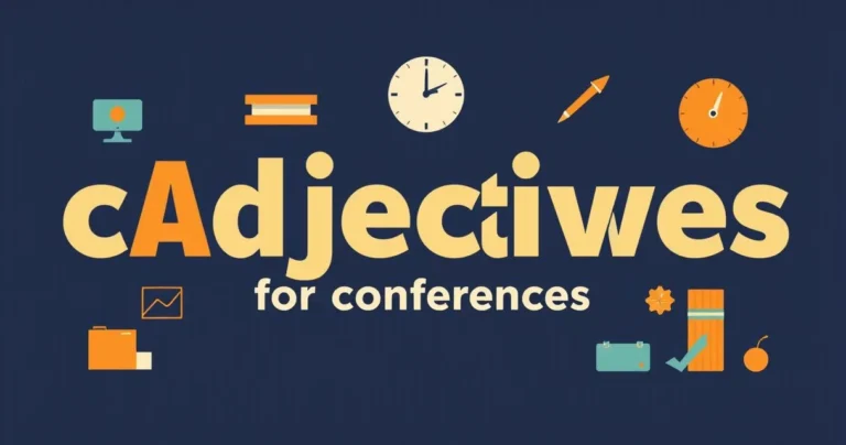 Illustration for Effective Adjectives for Conferences: A Comprehensive Guide