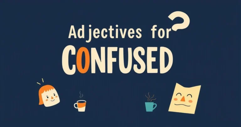 Illustration for Adjectives for Confused: A Comprehensive Guide