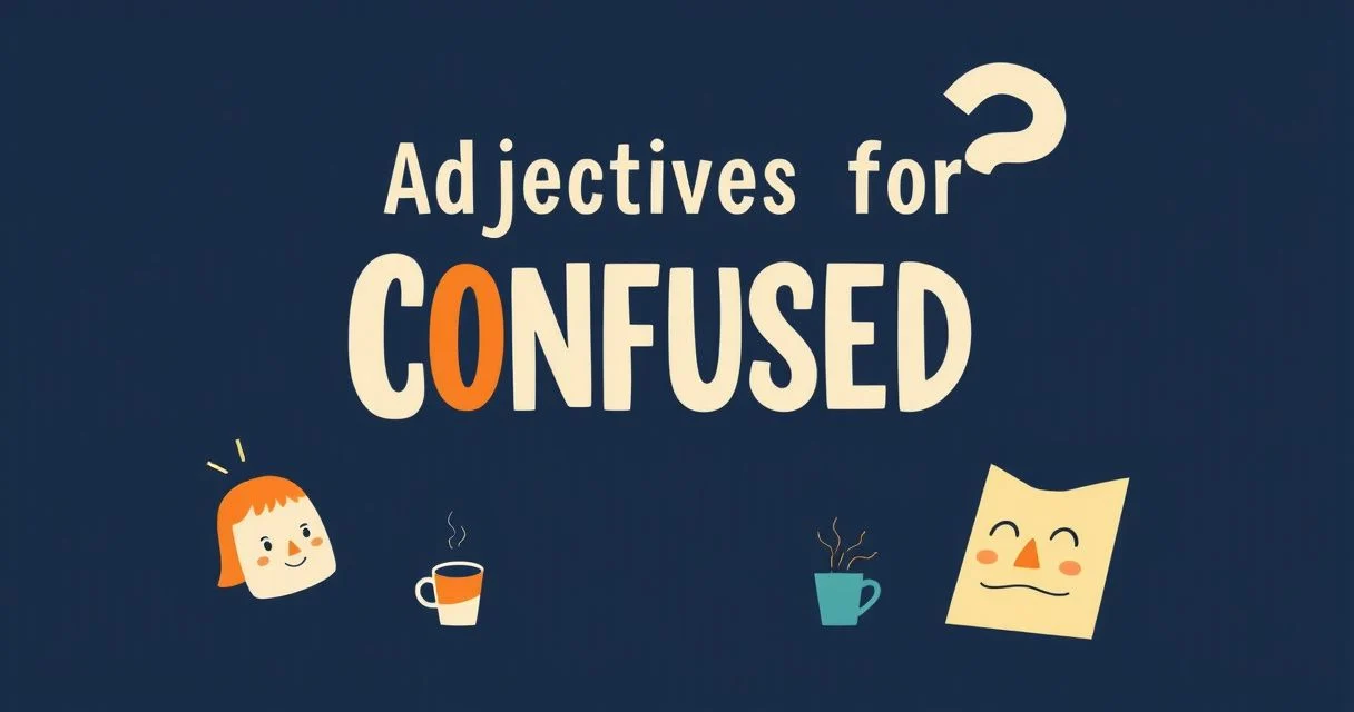 Illustration for Adjectives for Confused: A Comprehensive Guide