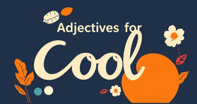 Illustration for Adjectives for Cool: A Comprehensive Guide