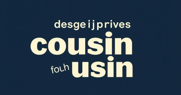 Illustration for Descriptive Adjectives for “Cousin”: A Comprehensive Guide