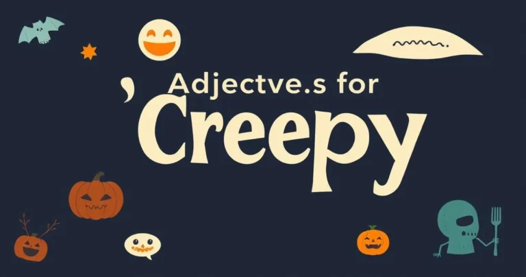 Illustration for Adjectives for Creepy: A Comprehensive Guide