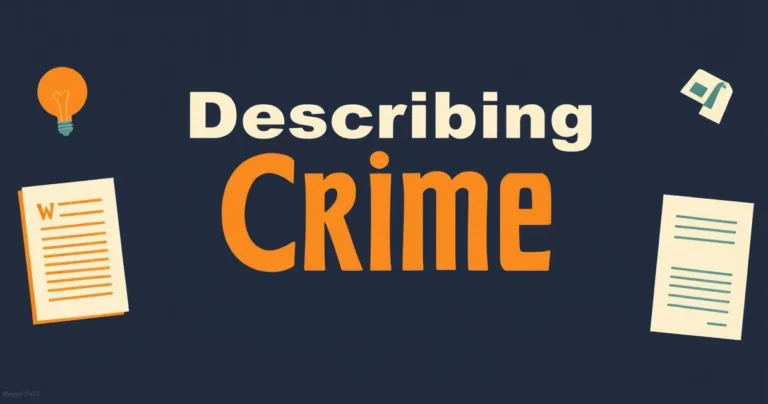 Illustration for Describing Crime: Mastering Adjectives for Legal and Ethical Contexts