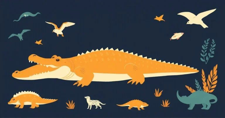 Illustration for Describing Crocodiles: A Guide to Adjectives