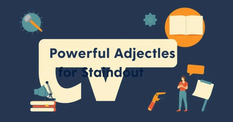 Illustration for Powerful Adjectives for a Standout CV: A Grammar Guide