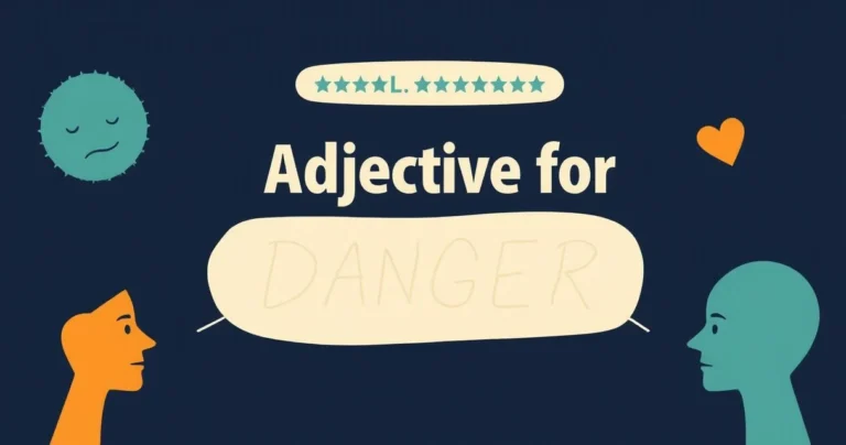 Illustration for Adjectives for Danger: A Comprehensive Guide