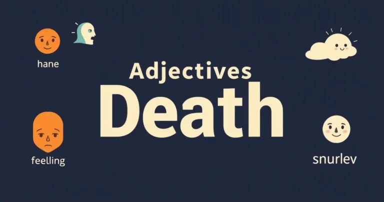 Illustration for Adjectives for Death: A Comprehensive Grammar Guide